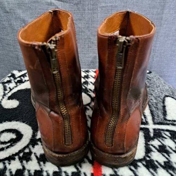 Size 8 Frye Men\'s Jacob Back Zip Boots Men main image 16